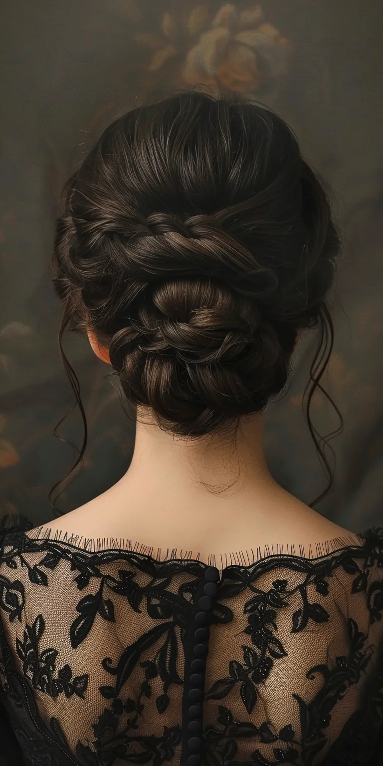 up do hair styles Updo, Milkmaid braid, French Braid, Historical Christian hairstyles