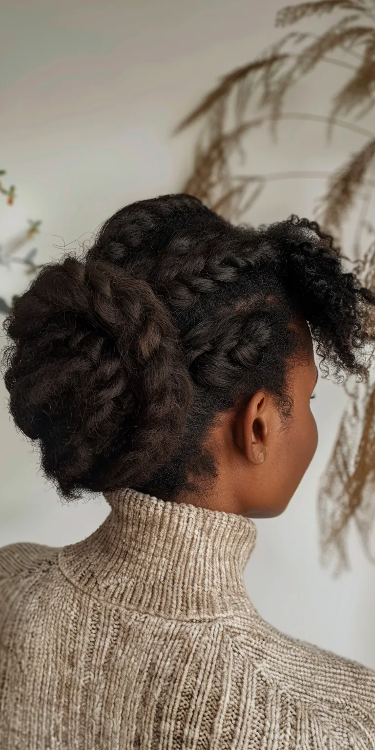 winter hairstyles Hair twists, French twist, Crochet braids, Waterfall Digital perm