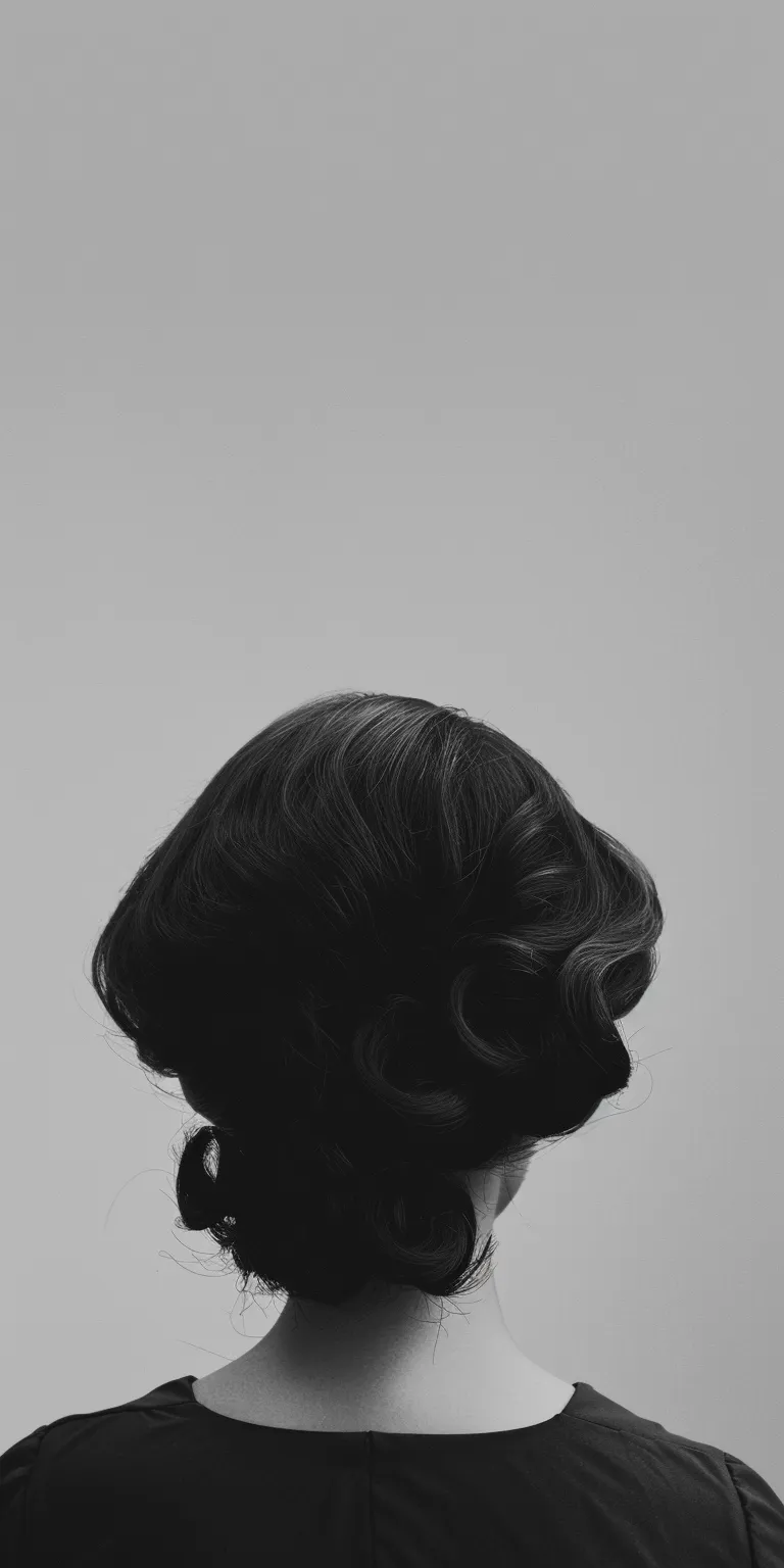 round face hairstyle man Finger wave, Chignon, Updo, Milkmaid braid, Bouffant