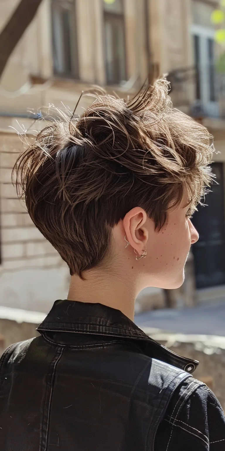 types of haircuts Asymmetric cut, Updo, Pompadour, Pixie Chignon