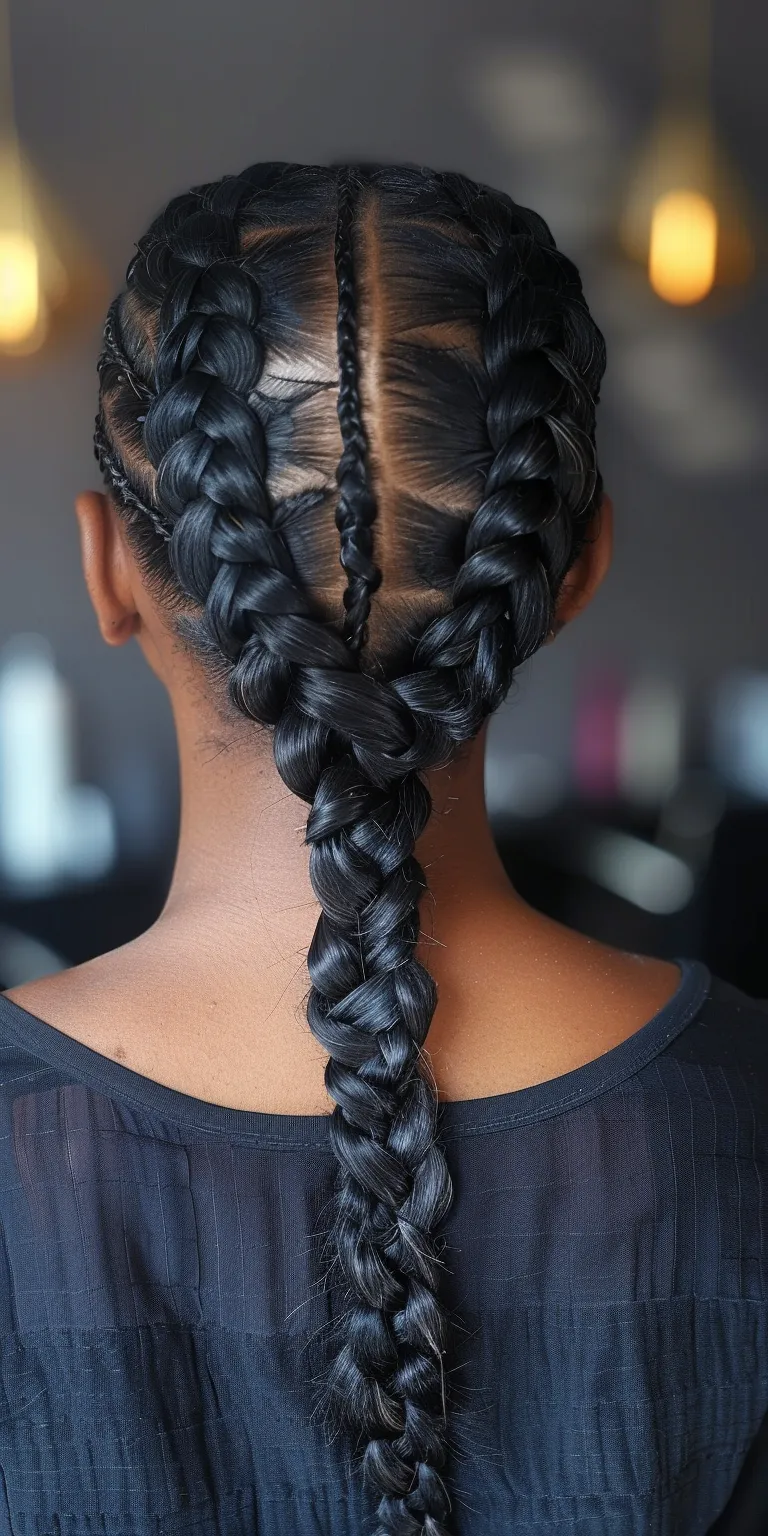 braid ponytail hairstyles Waterfall braids, French braid, twist, Braid, Hair twists