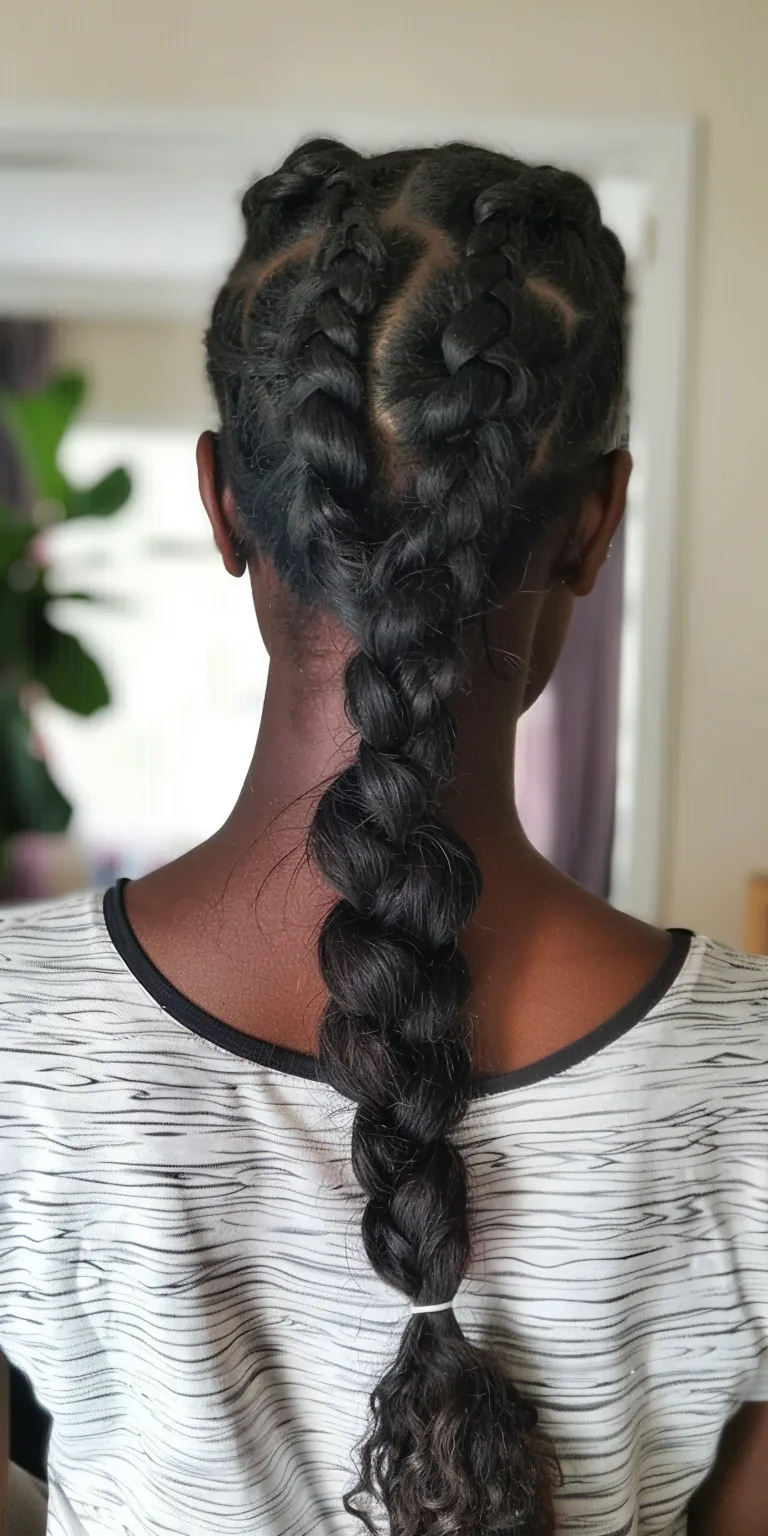 pony tails hair styles Waterfall braids, French braid, twist, Hair twists, Braid