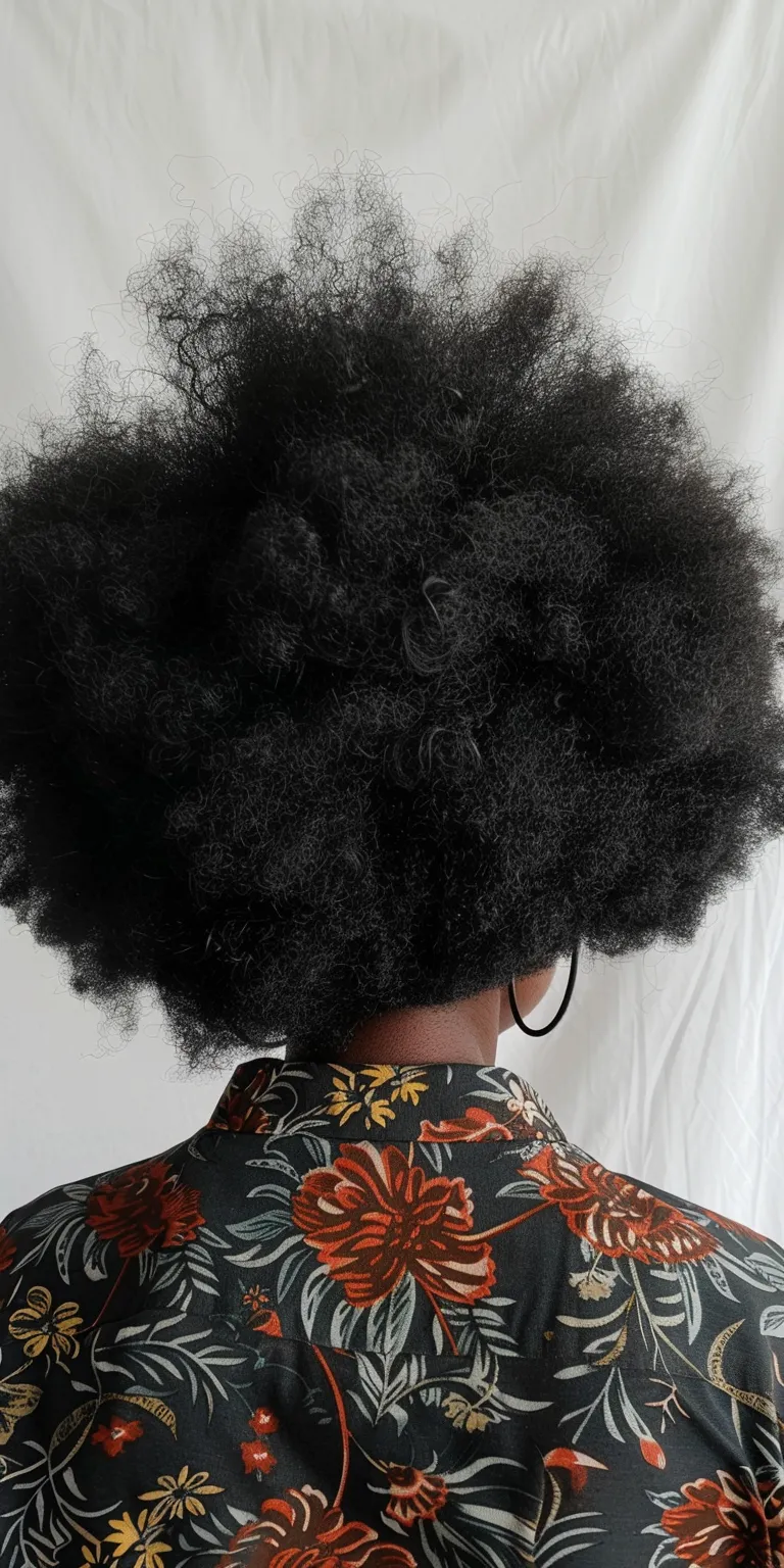 afro hairstyles Afro puffs, Kinky hair, Big Digital perm, Pompadour