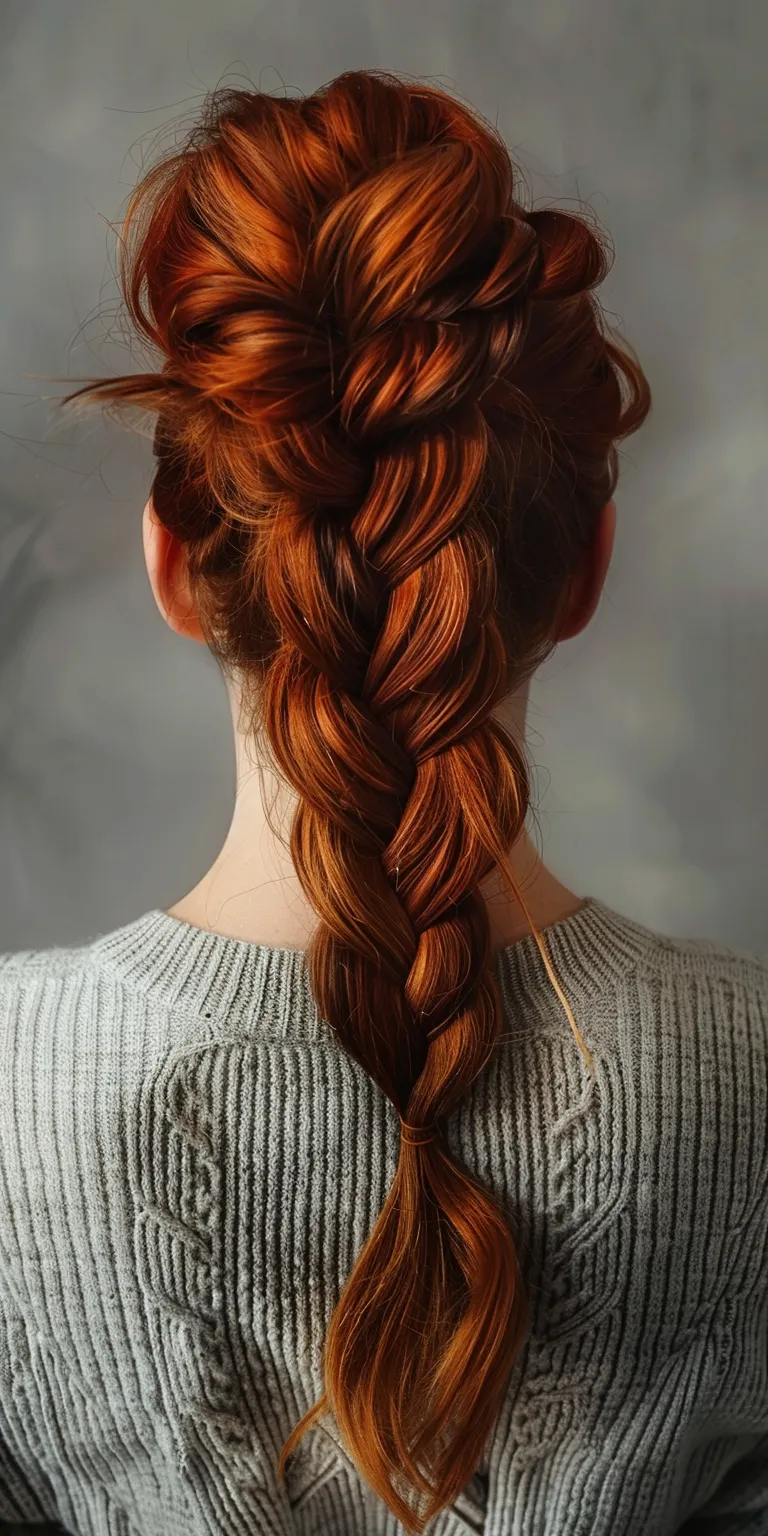 holiday hairstyles French braid, Braid, Waterfall braids, Milkmaid twist