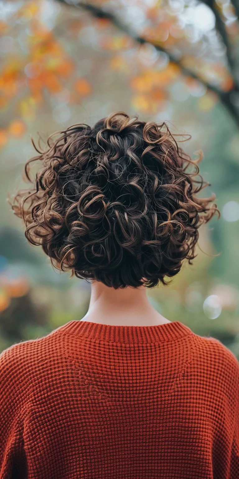 short haircuts for curly hair Digital perm, Ringlets, Curly hair, Layered Short brush cut