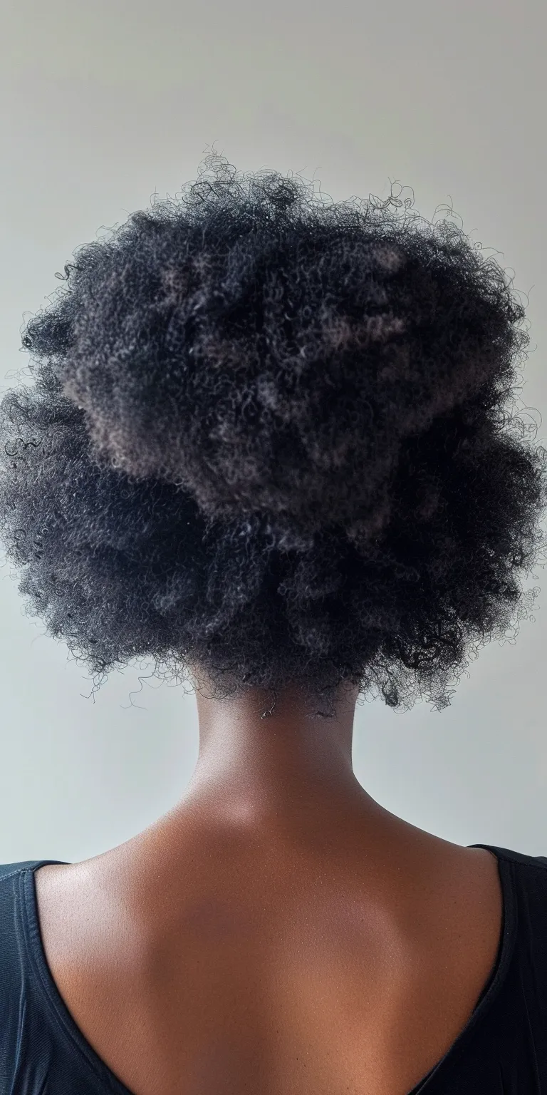 afro hair styles Afro puffs, Kinky hair, Digital perm, Asymmetric cut, Pompadour