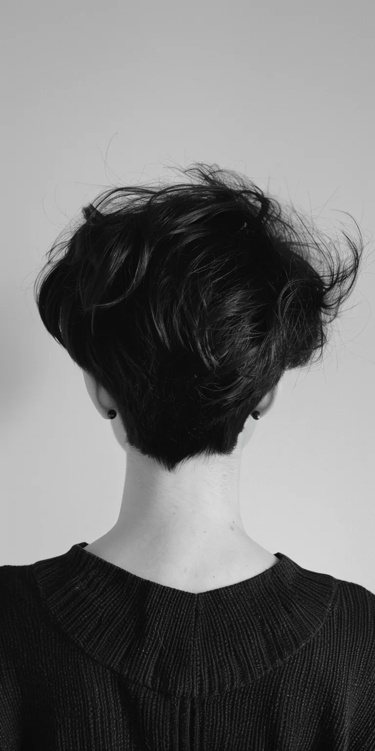 disco hairstyles Asymmetric cut, Chignon, Updo, Japanese women's hairstyles, Pompadour