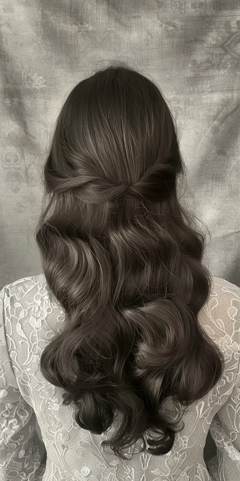 1930s hairstyles Layered hair, Digital perm, Historical Christian hairstyles, Milkmaid braid, Ringlets