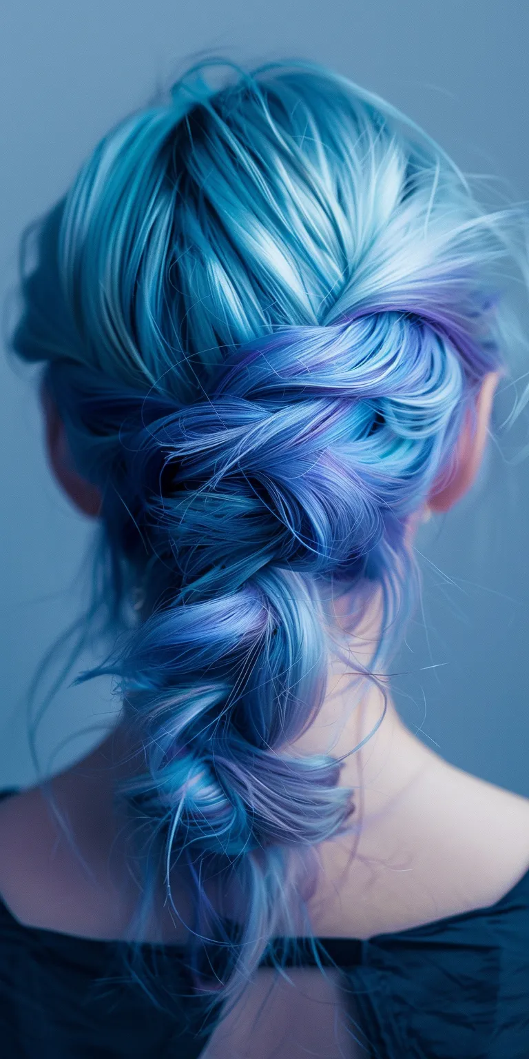 hair styles and colors Waterfall braids, Mermaid hair, French braid, Braid, Feathered