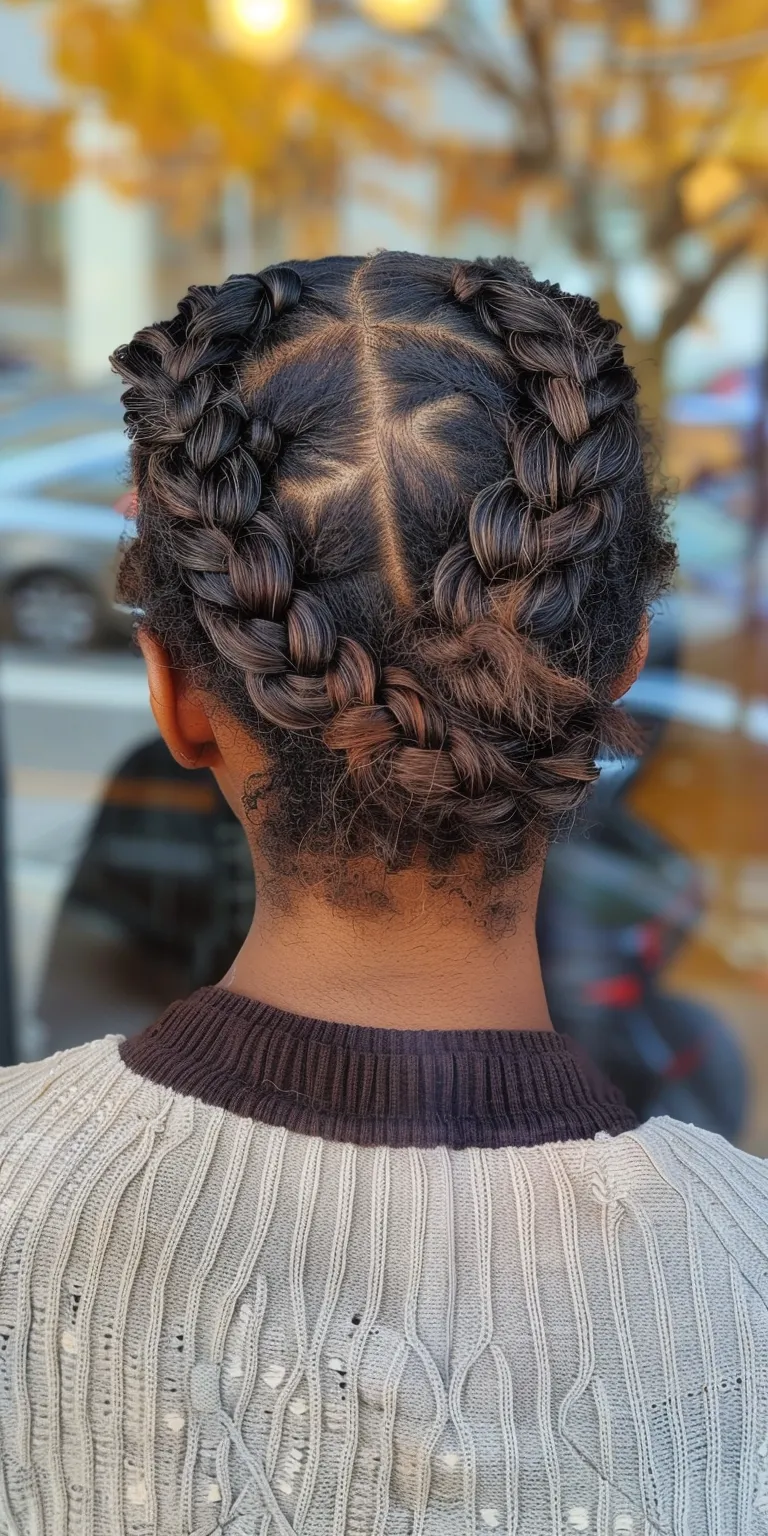 braid out Waterfall braids, French twist, braid, Hair twists, Milkmaid