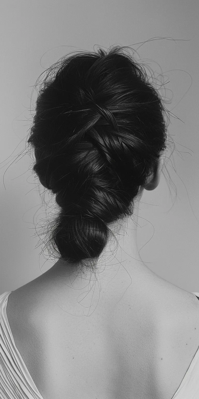 2000 hairstyles Chignon, French braid, twist, Updo, Milkmaid braid