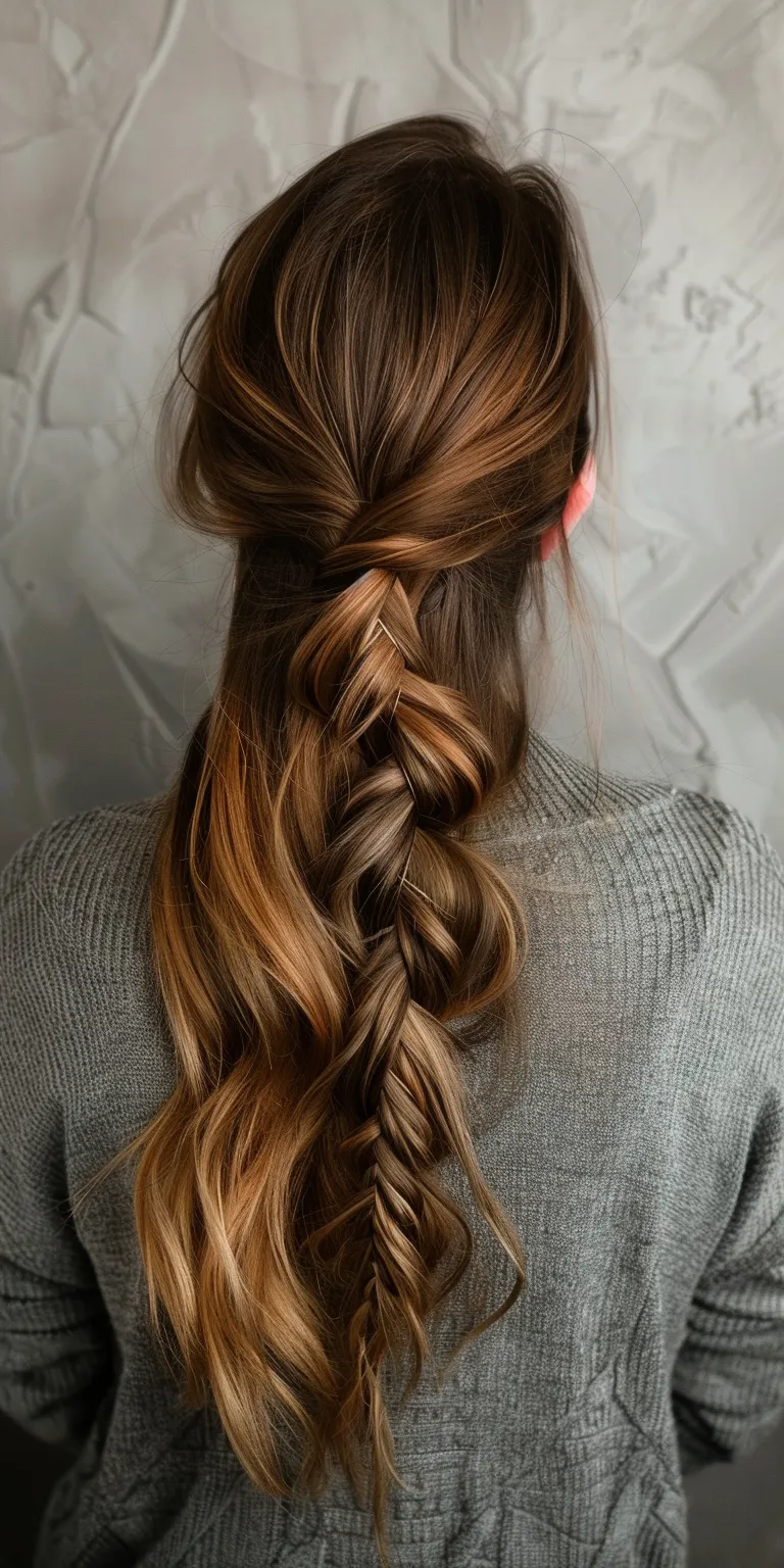 holiday hairstyles Waterfall braids, French braid, Braid, Boho twist