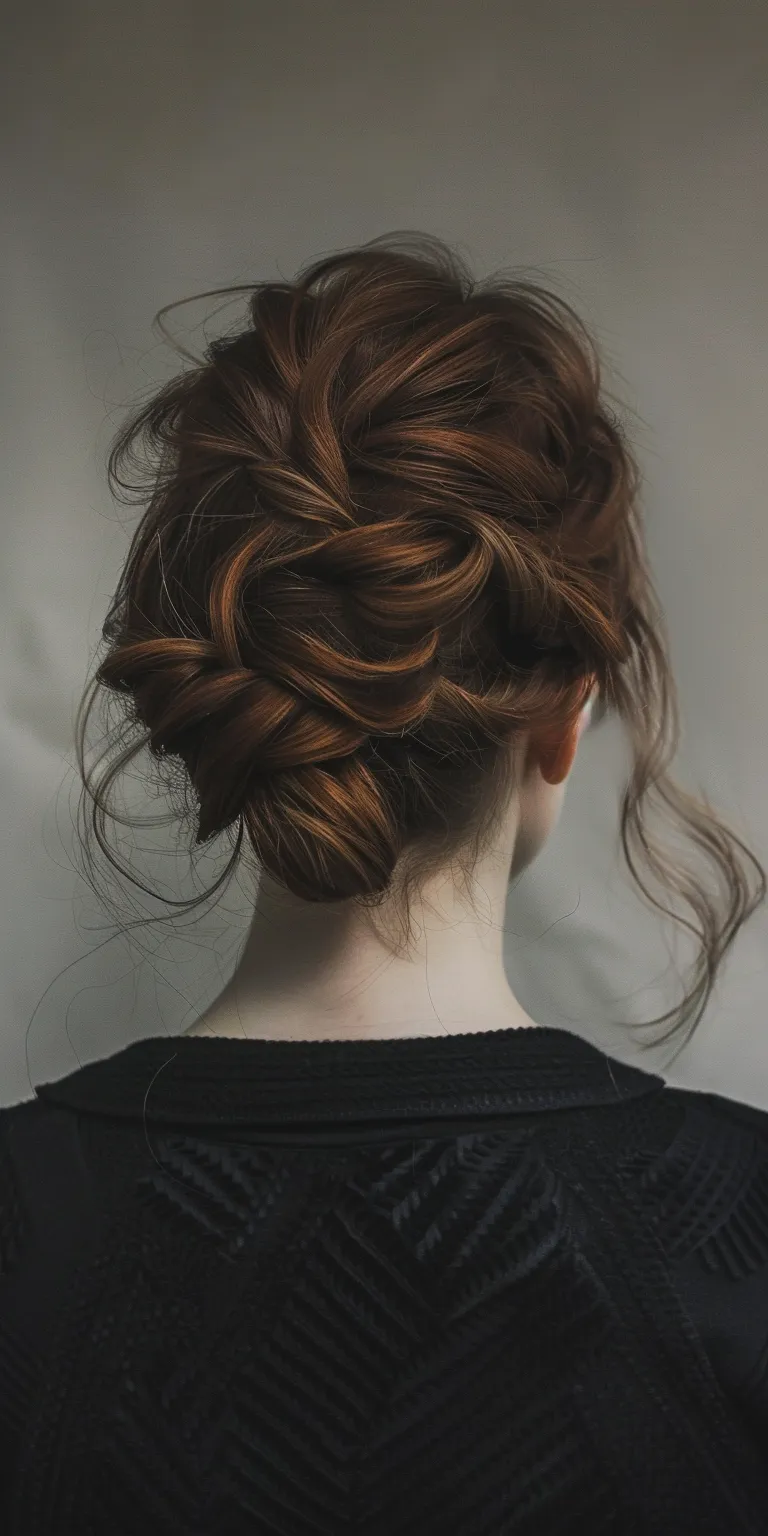 alternative hairstyles Updo, Chignon, Milkmaid braid, French twist, Ballerina bun