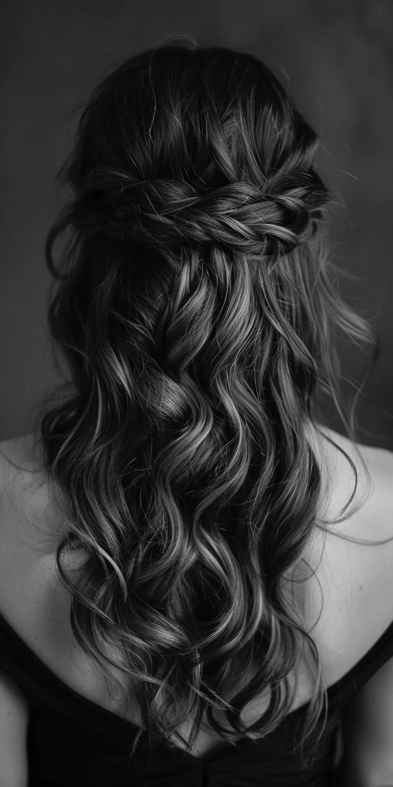 half up hairstyles Waterfall braids, French braid, Boho Braid, Milkmaid braid