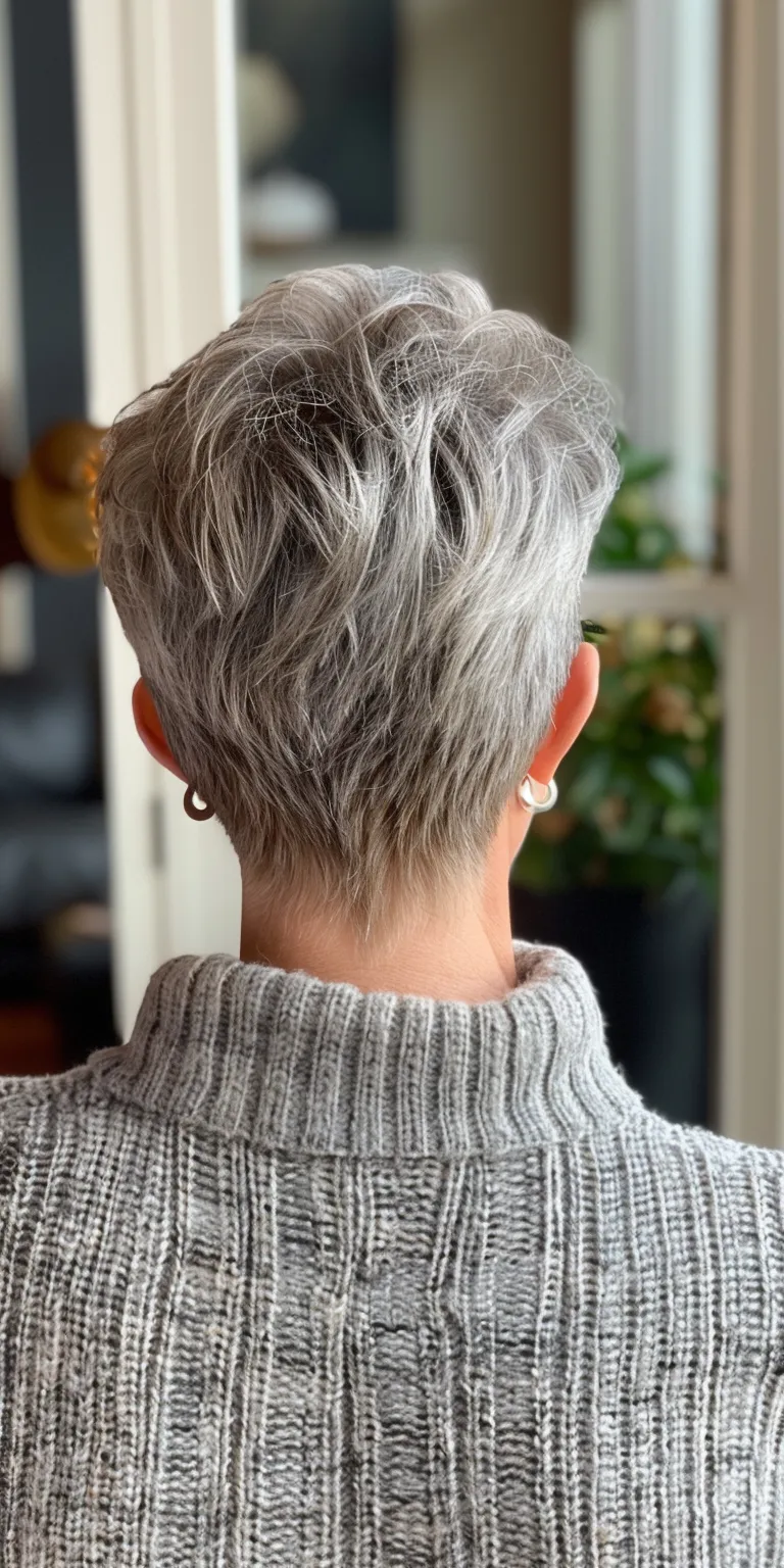 cute haircuts for women Short brush cut, Asymmetric Layered hair, Pixie Pompadour