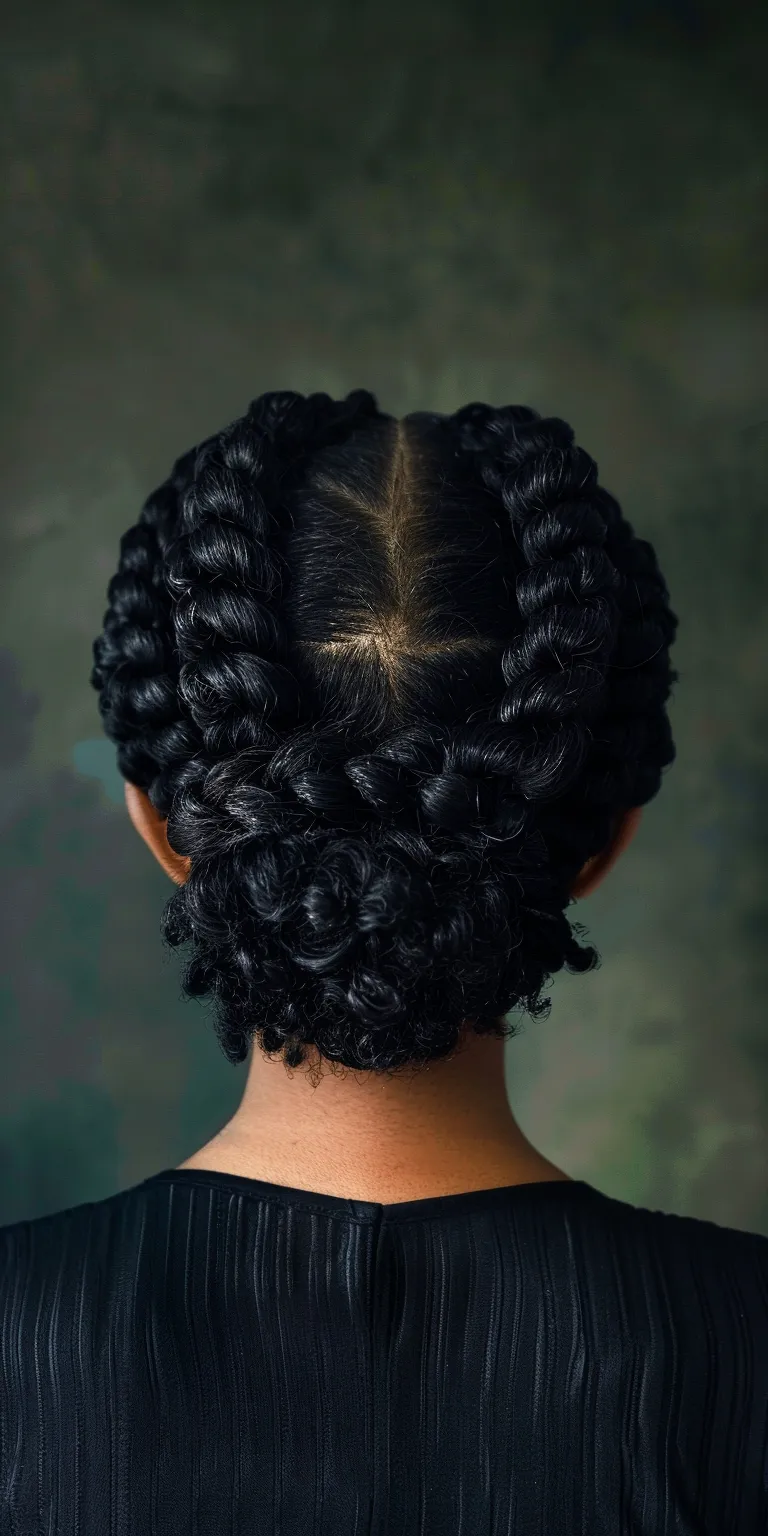 natural hair styles Historical Christian hairstyles, Digital perm, Milkmaid braid, French twist, Hair twists