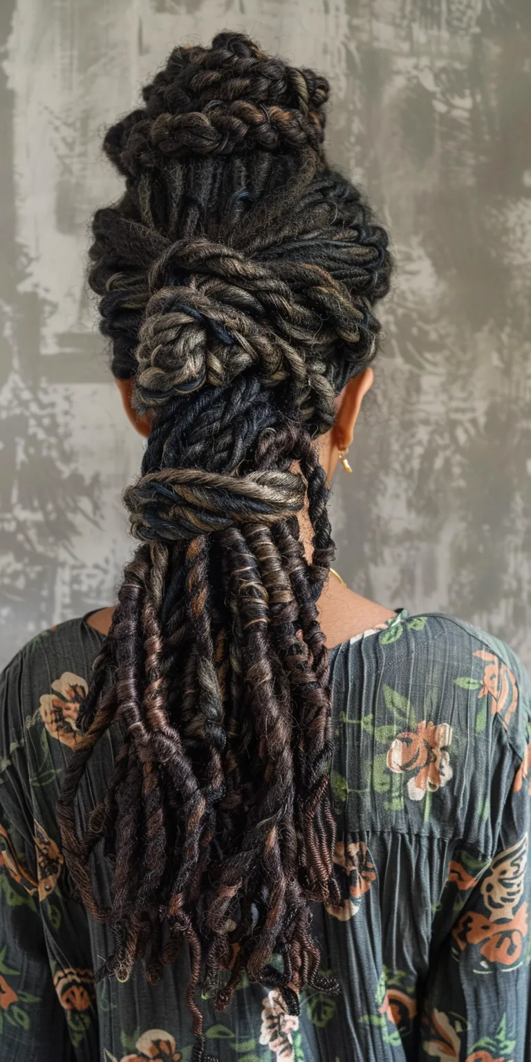 long butterfly locs Hair twists, Crochet braids, Waterfall Boho Dreadlocks