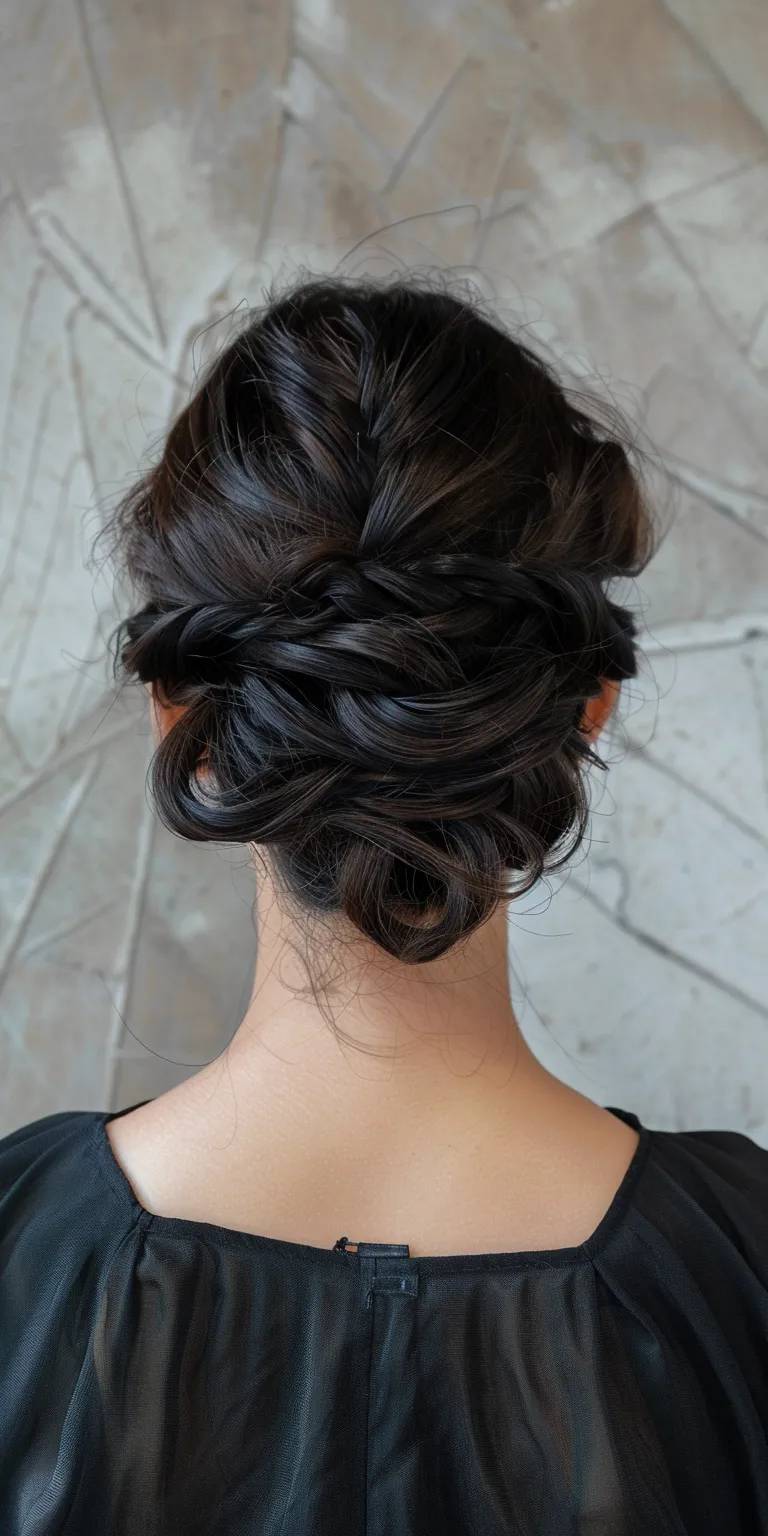 hairstyles for round faces women Updo, Chignon, French twist, Waterfall braids, Milkmaid braid