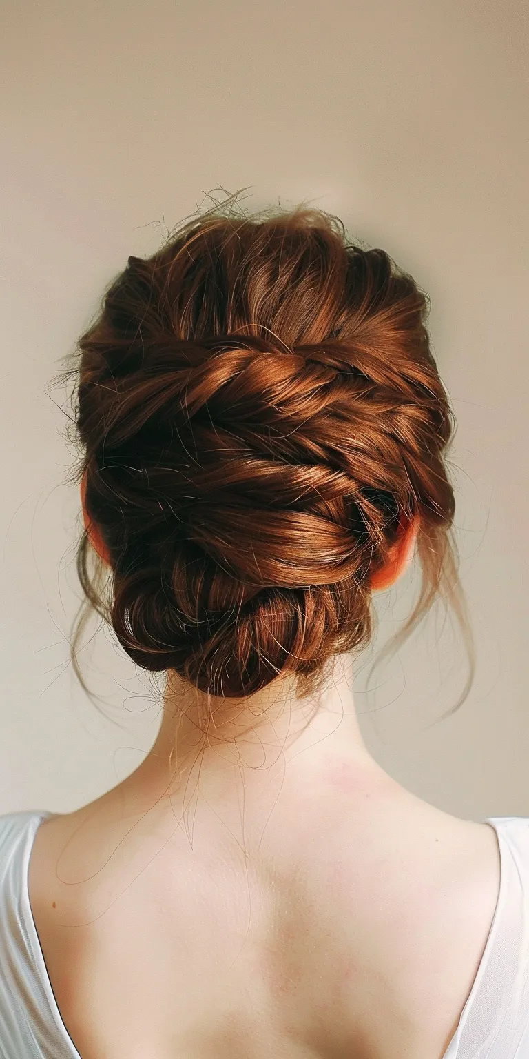 cute updo hairstyles French braid, Chignon, Waterfall braids, Updo, Braid