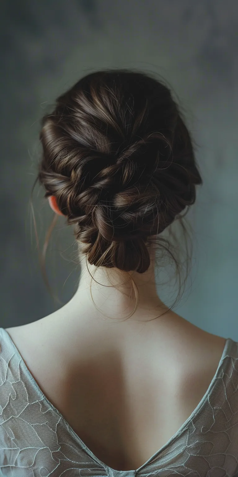 oval shape hairstyle Updo, Milkmaid braid, Chignon, French Braid