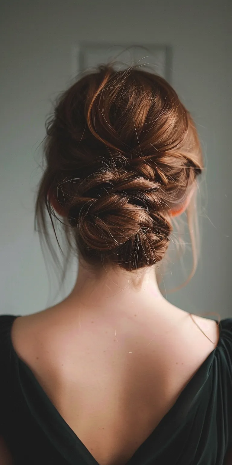 cute updos Updo, French braid, Chignon, Braid, Waterfall braids