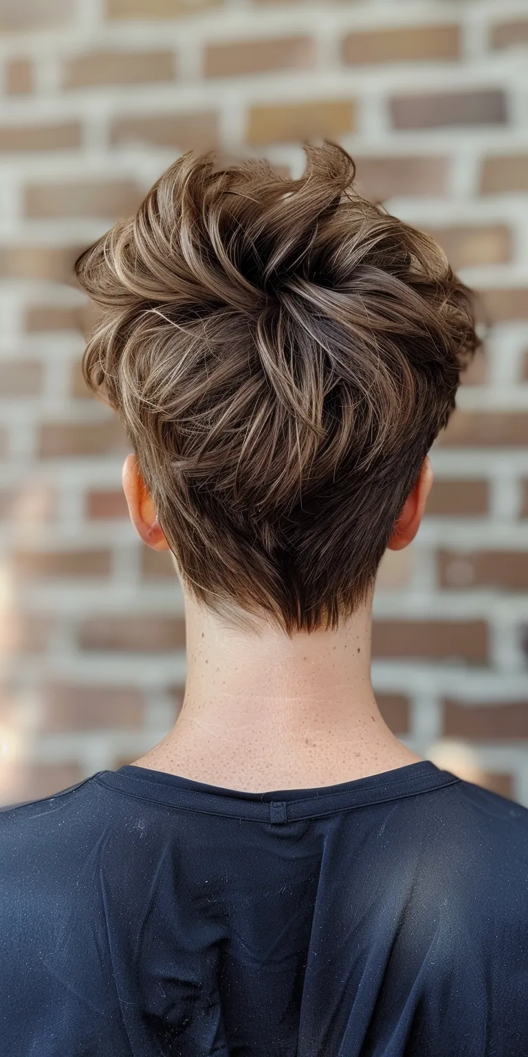 womens hair styles Updo, Chignon, French twist, Ballerina bun, Asymmetric cut