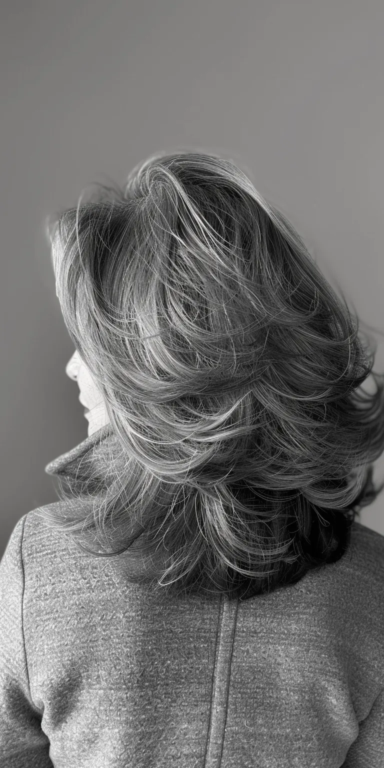 hairstyles for over 50s Digital perm, Layered hair, Asymmetric cut, Short brush Bouffant