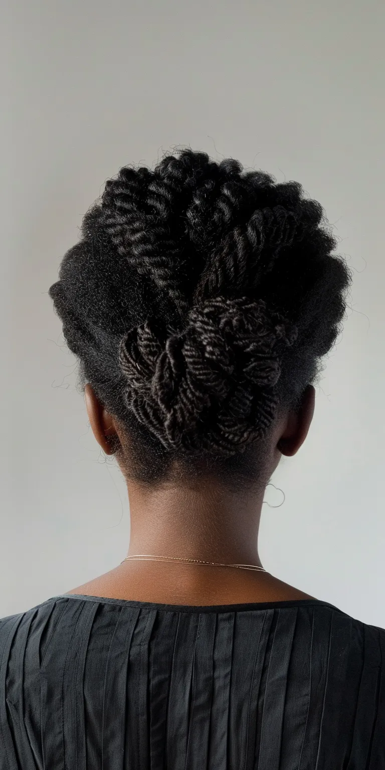 african american hairstyles French twist, Hair twists, Waterfall braids, Crochet Finger wave