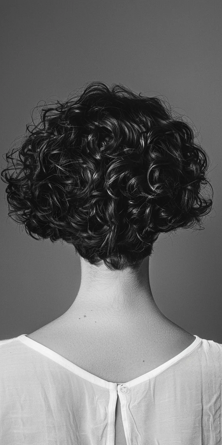 short curly hair styles Digital perm, Asymmetric cut, Bouffant, Ringlets, Curly