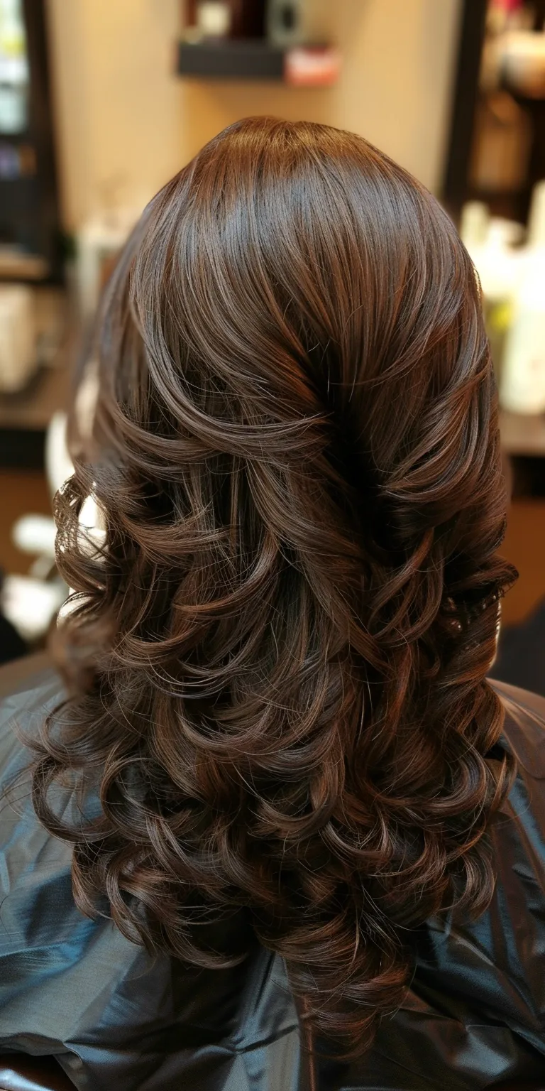 noble haircuts Layered hair, Digital perm, Waterfall braids, Chignon, Finger wave