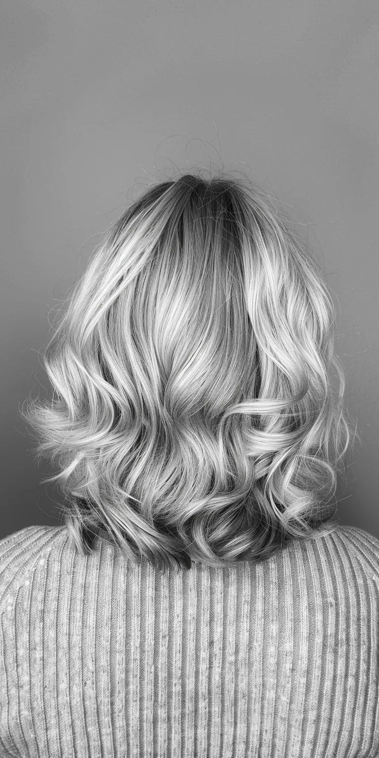 hairstyles for over 50s Layered hair, Ringlets, Asymmetric cut, Digital perm, Kiss curl