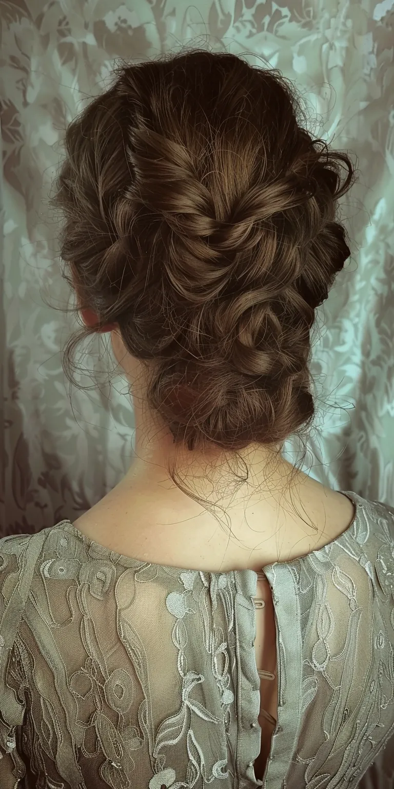 regency hairstyles Updo, Chignon, Milkmaid braid, French twist