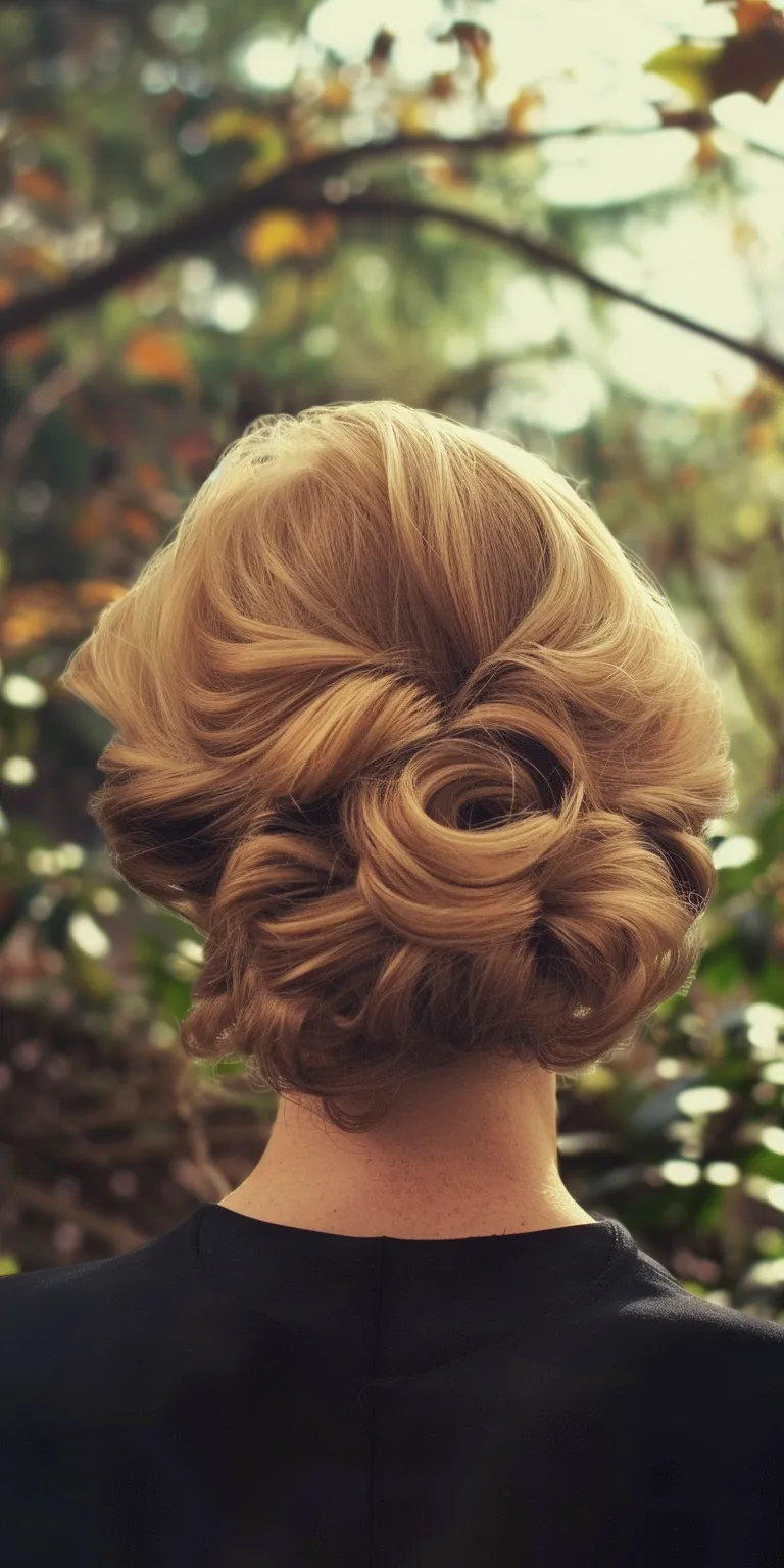 jane fonda hairstyles Updo, Chignon, Milkmaid braid, Finger wave, Historical Christian