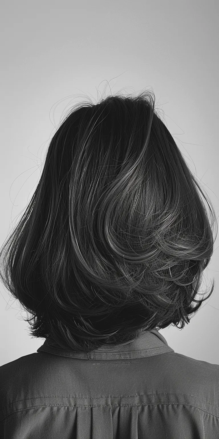 layered hair styles Layered hair, Asymmetric cut, Chignon, Long Ringlets