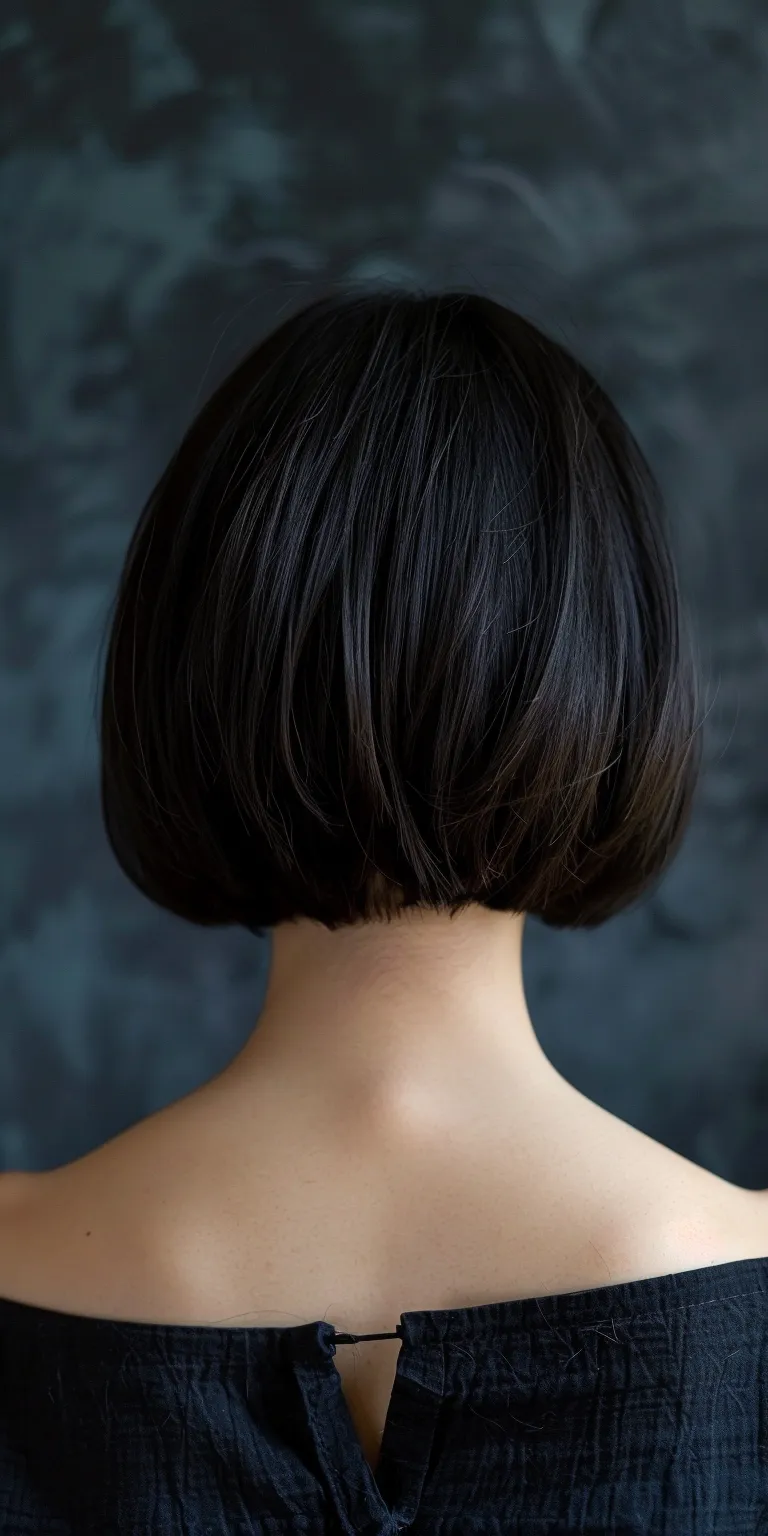 short hairstyles for thin hair Asymmetric cut, Japanese women's hairstyles, Bob Short brush Chignon