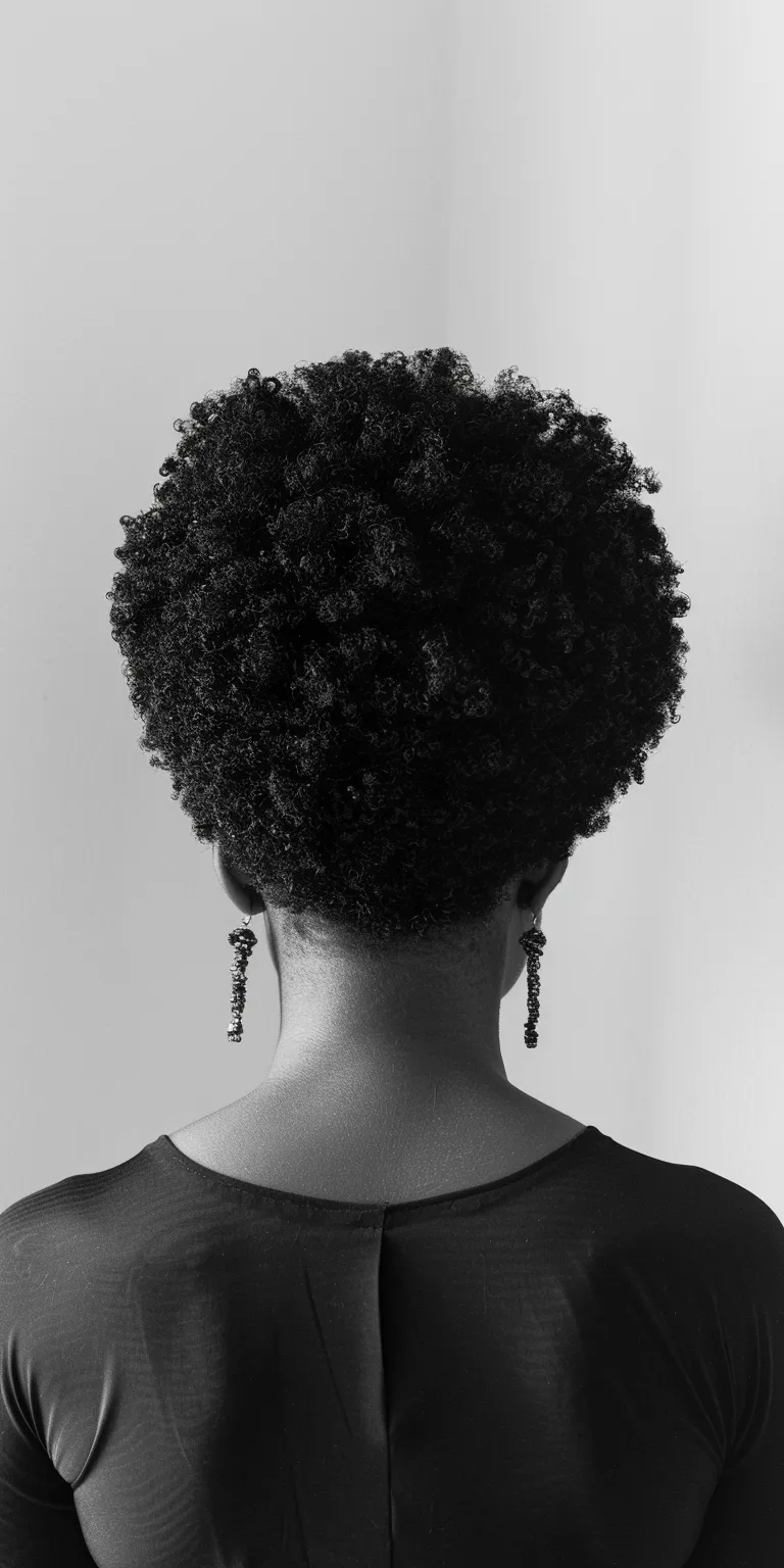 short afro hairstyles Afro puffs, Kinky hair, Digital perm, Asymmetric cut, Pompadour