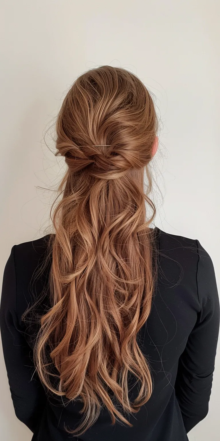 easy long hairstyles Updo, Chignon, French twist, Ballerina bun, braid