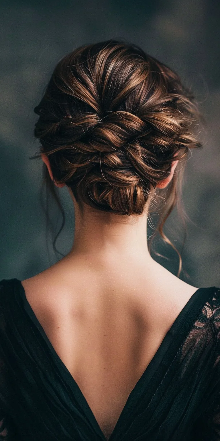 cute updo hairstyles Updo, Chignon, French braid, Braid, Milkmaid braid