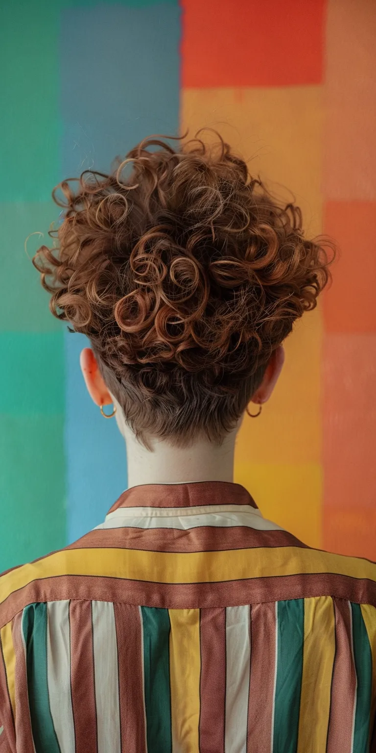 80s hairstyles Digital perm, Updo, Ringlets, Pompadour, Butterfly haircut