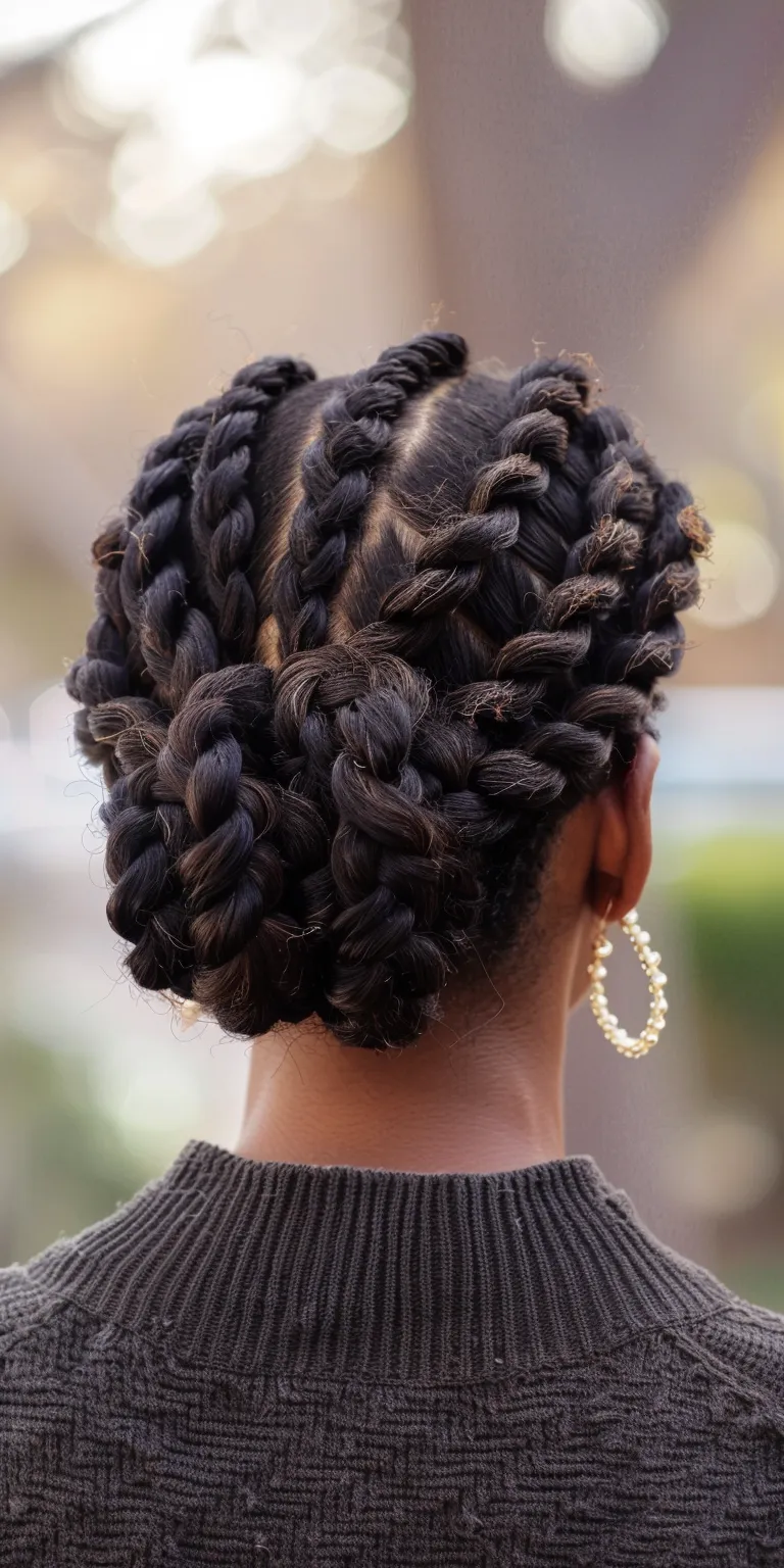 two strand twist hairstyles Waterfall braids, Hair twists, French twist, Finger wave, Updo