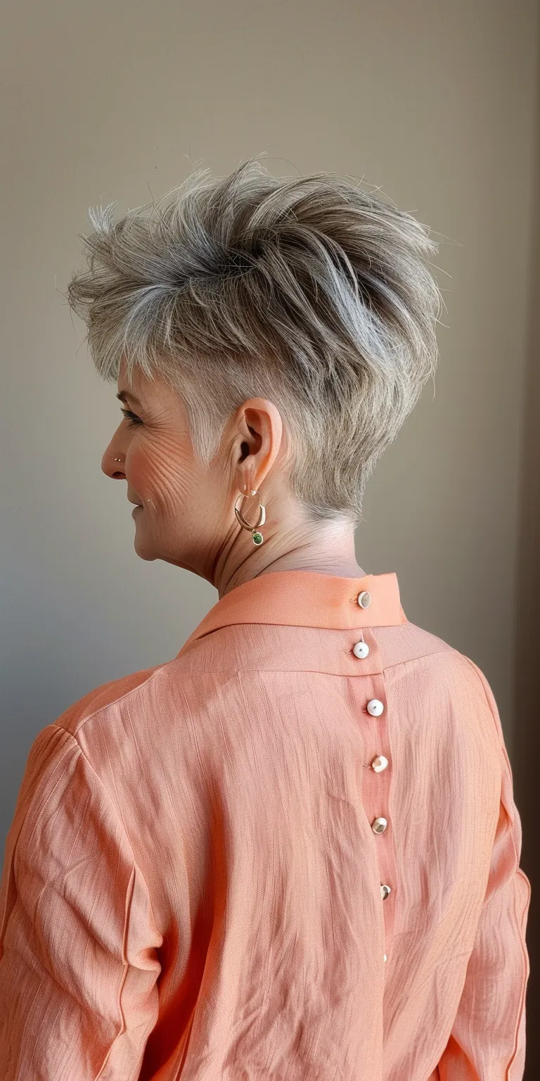 pixie cuts for women Asymmetric cut, Pompadour, Short brush Pixie Layered hair