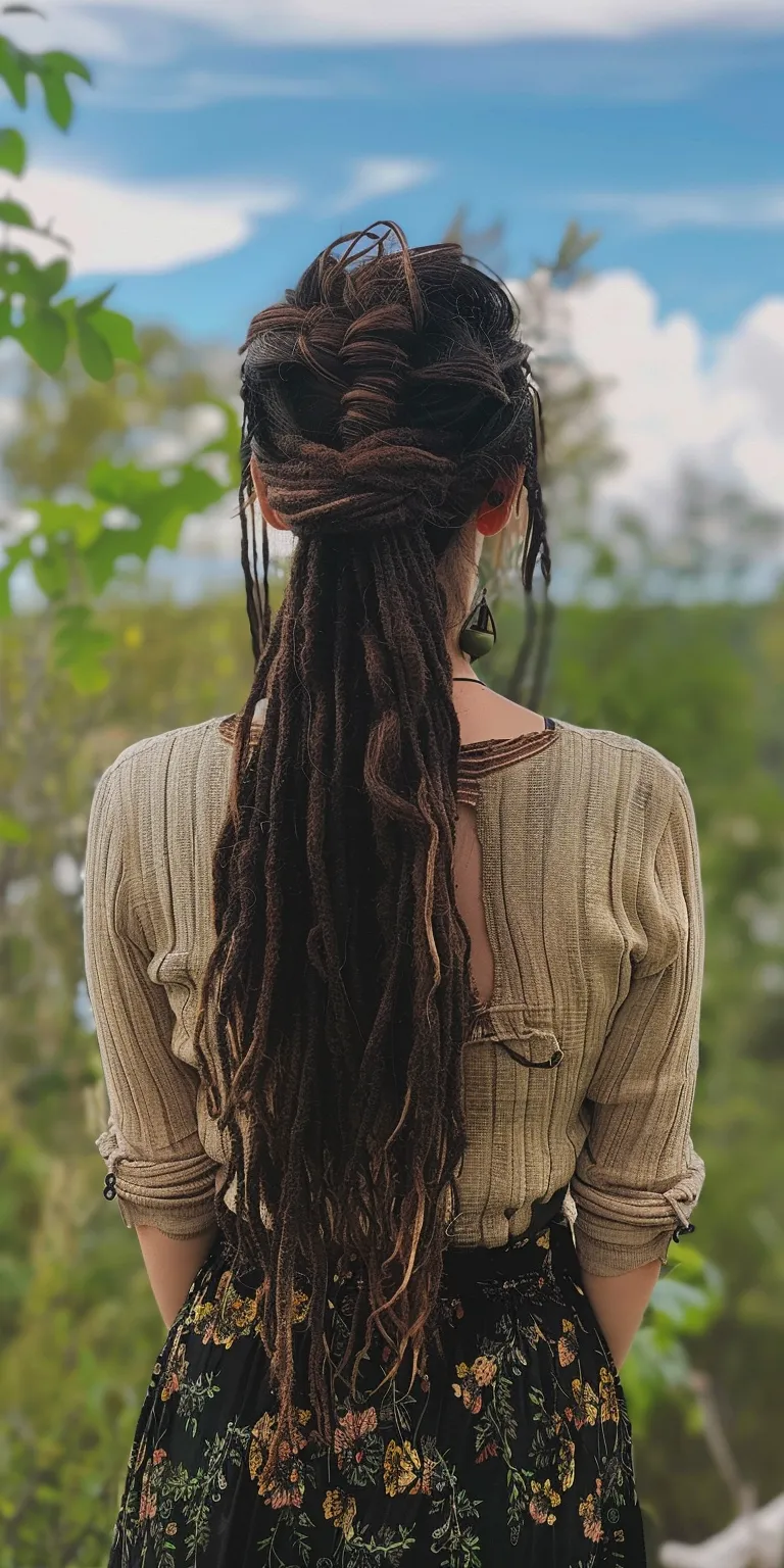 dreadlocks styles Boho braids, Updo, Dreadlocks, Hair twists, Braid