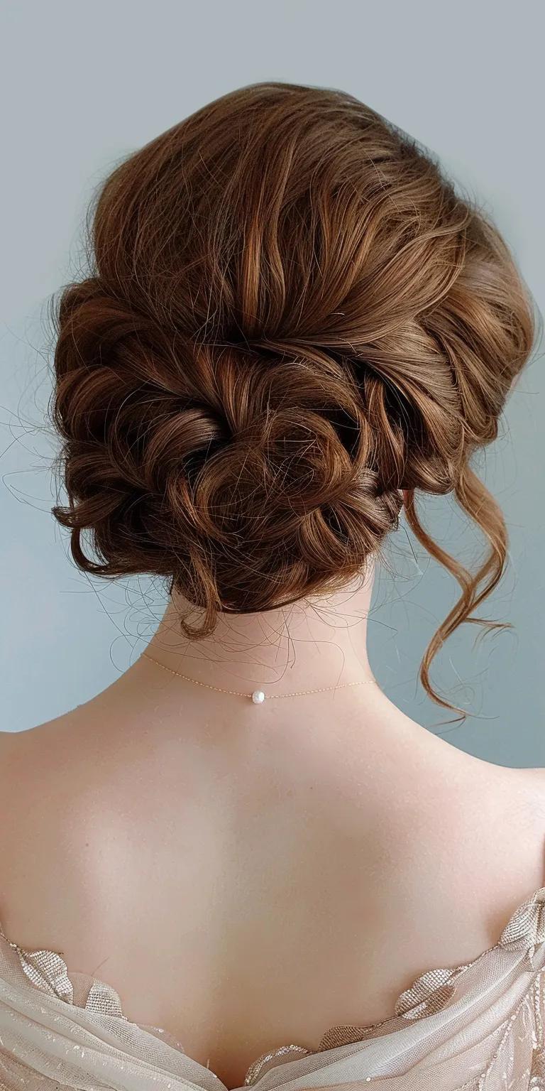 formal hairstyles for short hair Updo, Chignon, Milkmaid braid, Ballerina bun, French twist