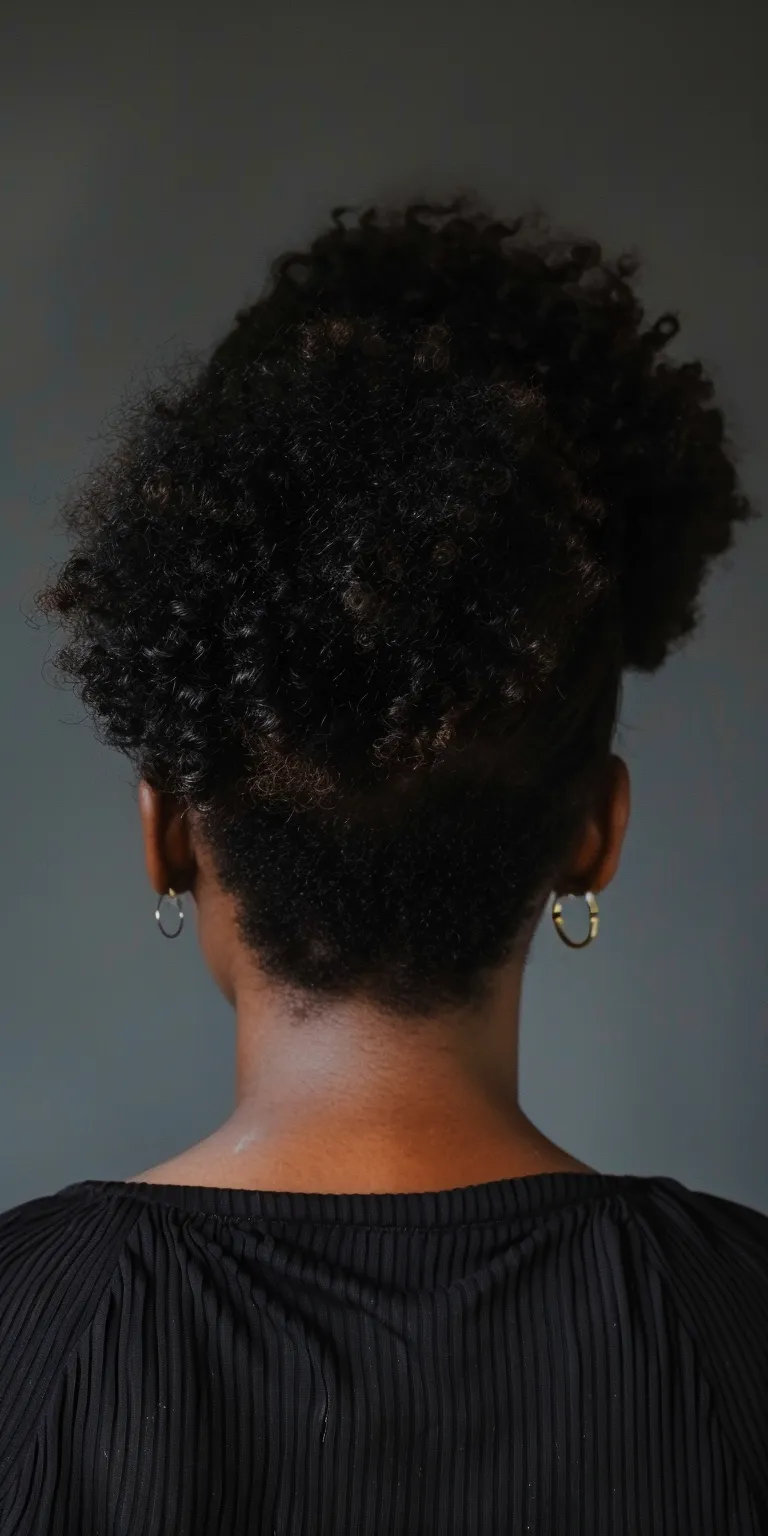 natural hairstyles Kinky hair, Afro puffs, Asymmetric cut, Digital perm, Short brush cut