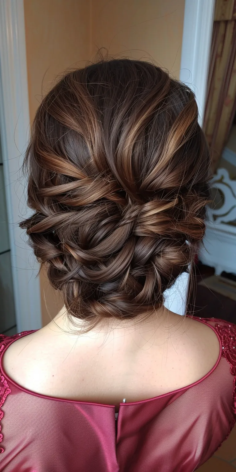 up do hair styles Updo, Waterfall braids, French braid, Chignon, twist