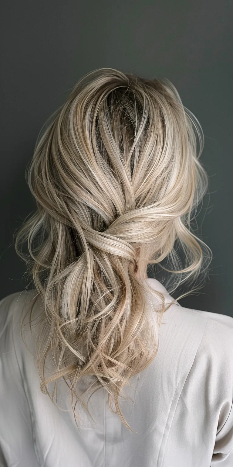 hairstyles for thin fine hair Chignon, Updo, Waterfall braids, French twist, braid