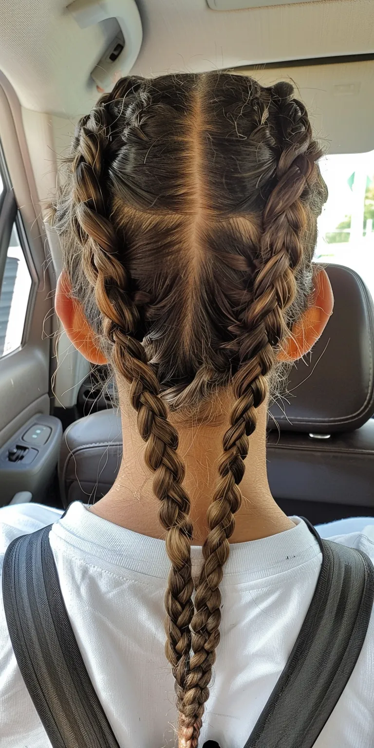 braids with fade French braid, Waterfall braids, Braid, twist, Boho