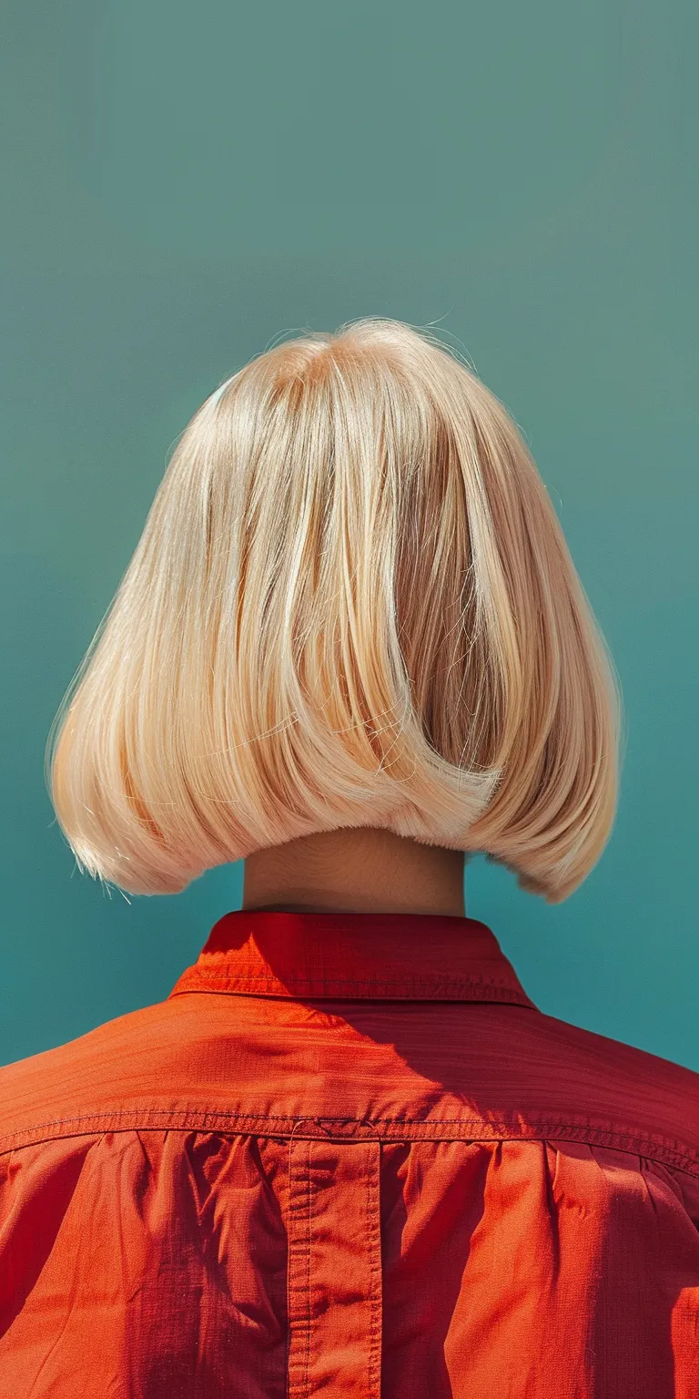 blonde bob haircuts Asymmetric cut, Bob Butterfly haircut, Pompadour, Stacked