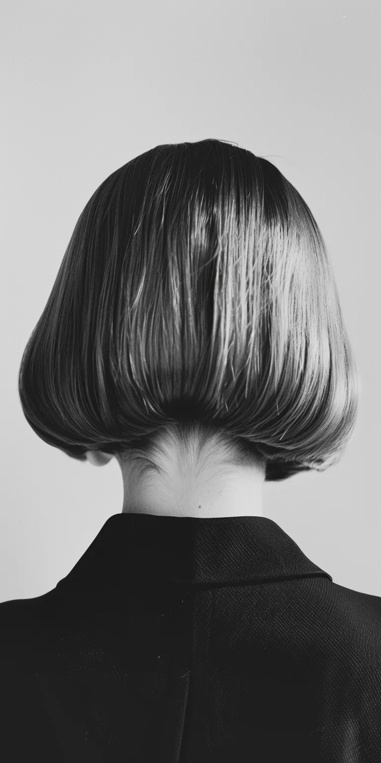 chin length haircuts Asymmetric cut, Chignon, Bouffant, Bob Pompadour