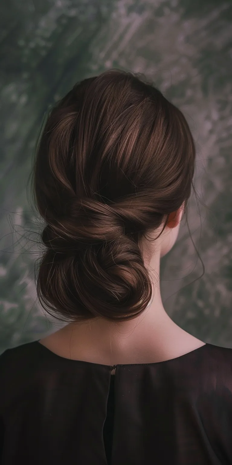 hairstyle for round chubby face Updo, Chignon, Milkmaid braid, French twist, braid